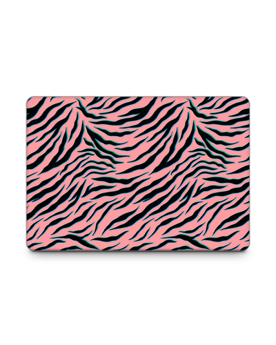 Pink Zebra Laptop Skin for 15 inch Apple MacBooks: Front View