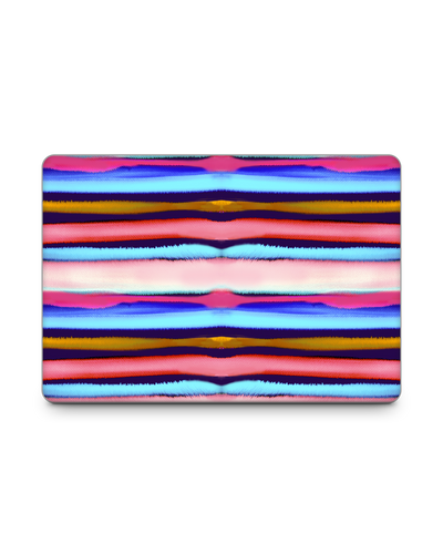 Watercolor Stripes Laptop Skin for 15 inch Apple MacBooks: Front View