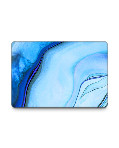 Cool Blues Laptop Skin for 15 inch Apple MacBooks: Front View