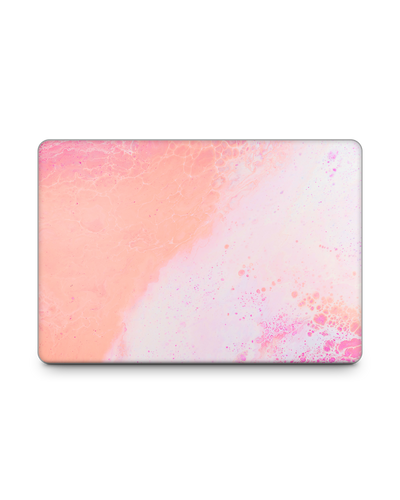 Peaches & Cream Marble Laptop Skin for 15 inch Apple MacBooks: Front View