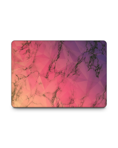 Marbled Triangles Laptop Skin for 13 inch Apple MacBooks: Front View