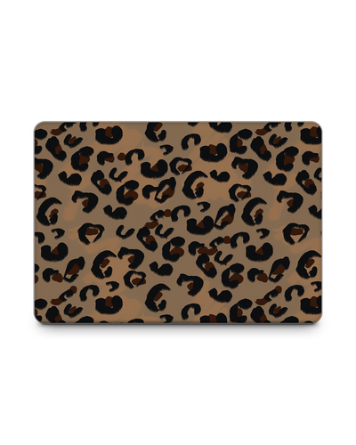 Leopard Repeat Laptop Skin for 13 inch Apple MacBooks: Front View