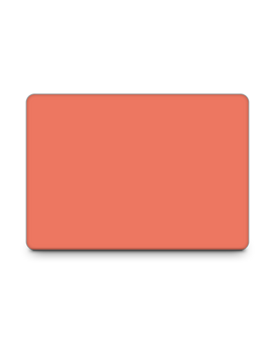 DEEP CORAL Laptop Skin for 13 inch Apple MacBooks: Front View