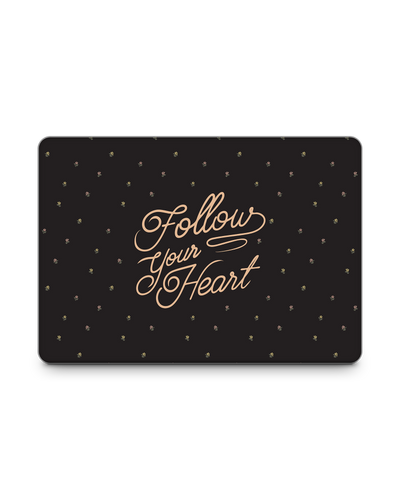 Follow Your Heart Laptop Skin for 13 inch Apple MacBooks: Front View