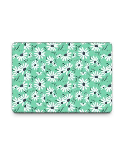 Positive Daisies Laptop Skin for 13 inch Apple MacBooks: Front View