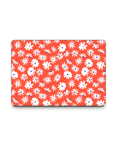 Retro Daisy Laptop Skin for 13 inch Apple MacBooks: Front View