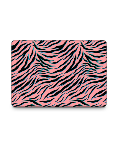 Pink Zebra Laptop Skin for 13 inch Apple MacBooks: Front View