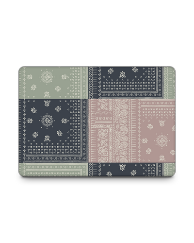 Bandana Patchwork Laptop Skin for 13 inch Apple MacBooks: Front View