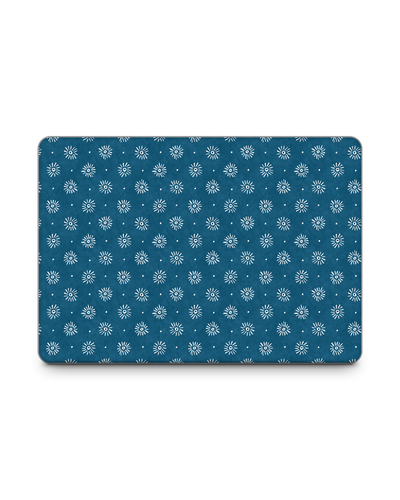 Indigo Sun Pattern Laptop Skin for 13 inch Apple MacBooks: Front View