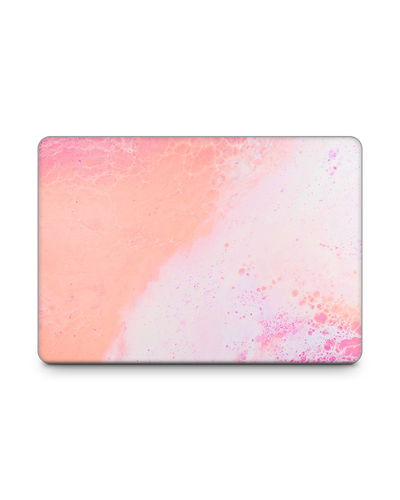 Peaches & Cream Marble Laptop Skin for 13 inch Apple MacBooks: Front View