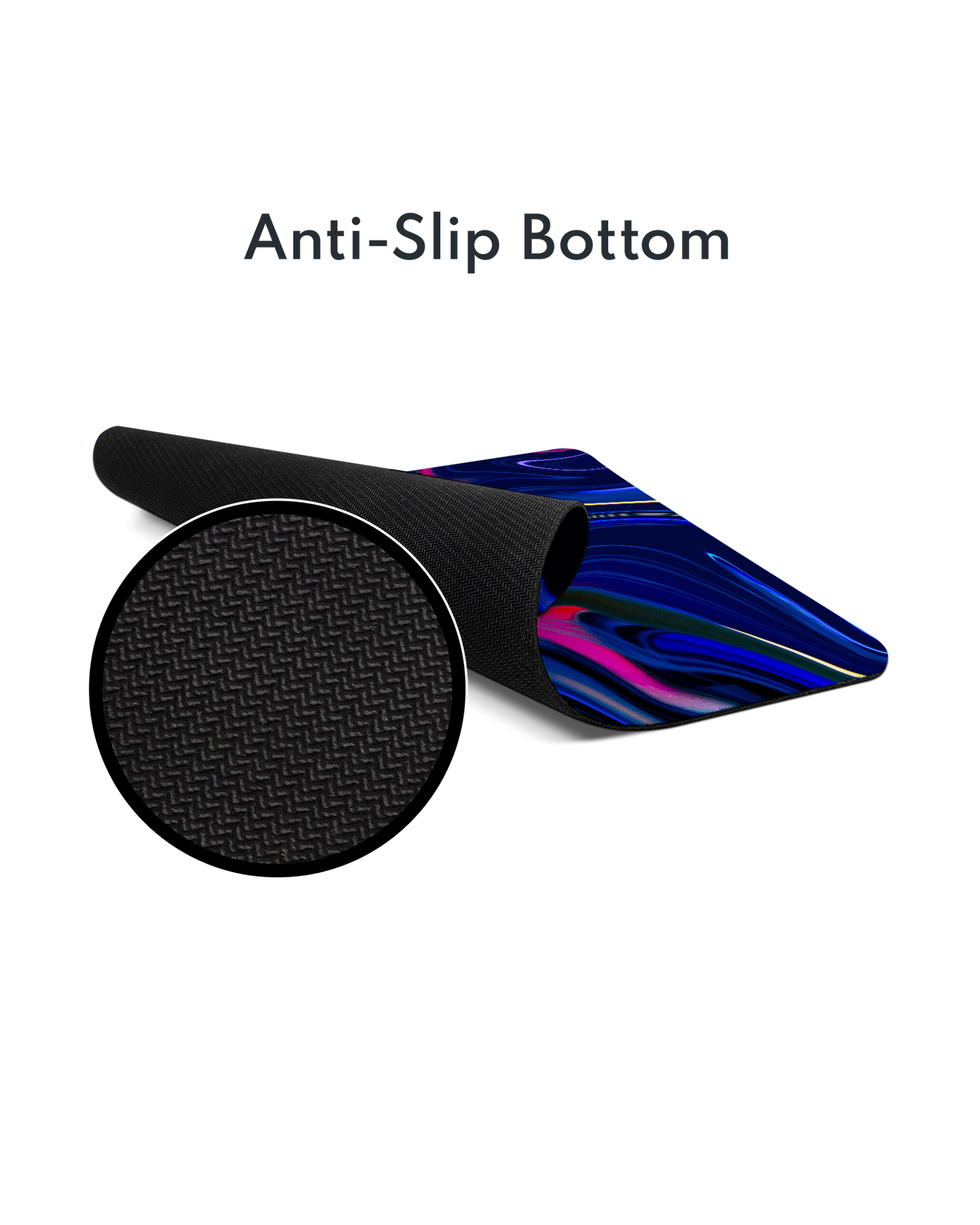 Space Swirl Mouse Pad with Non-slip Underside