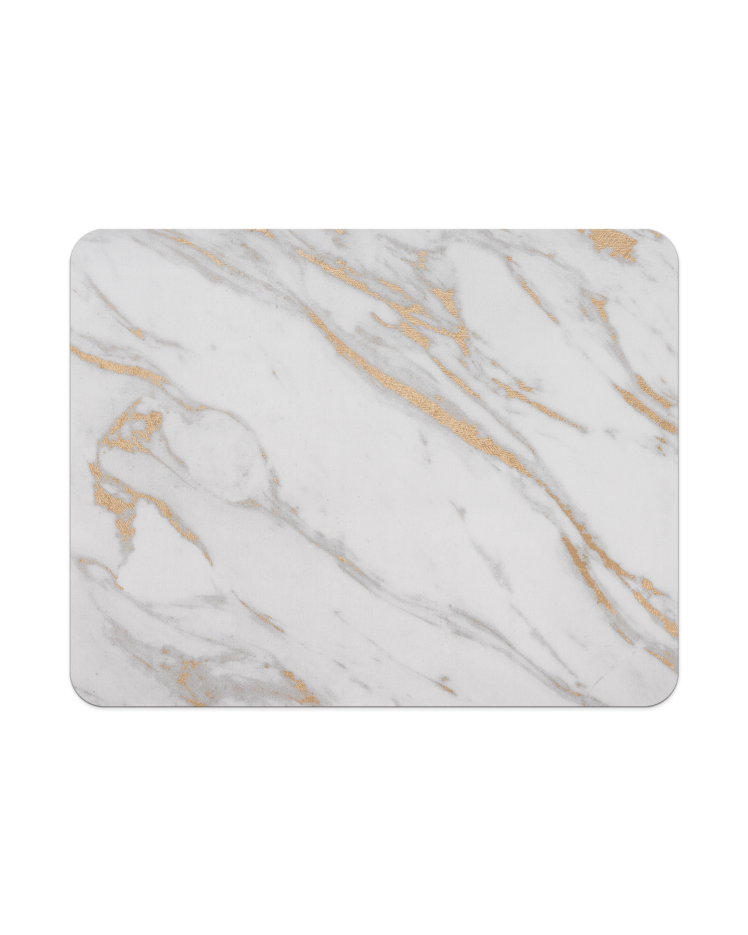Gold Marble Elegance Mouse Pad from Top