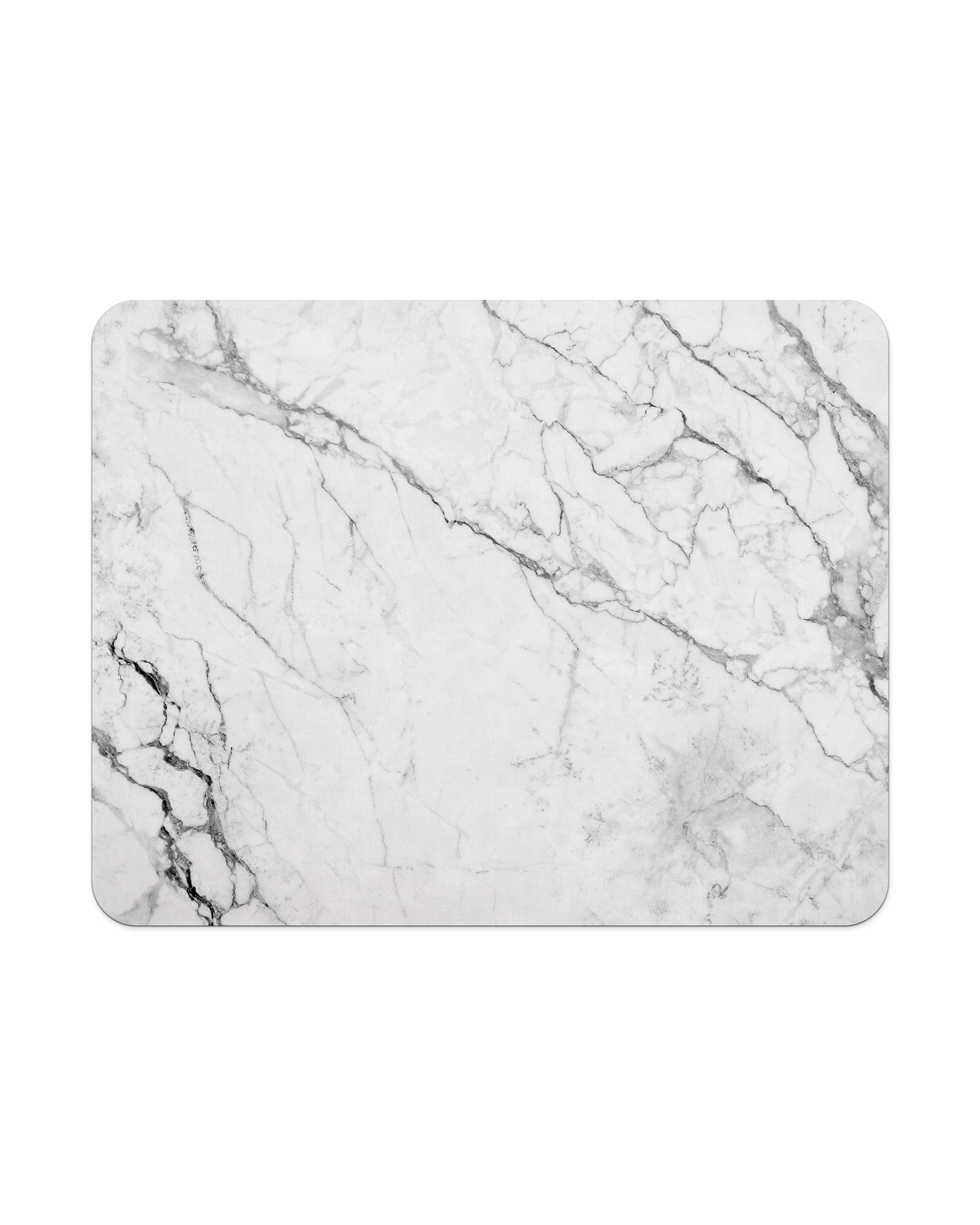 White Marble Mouse Pad from Top