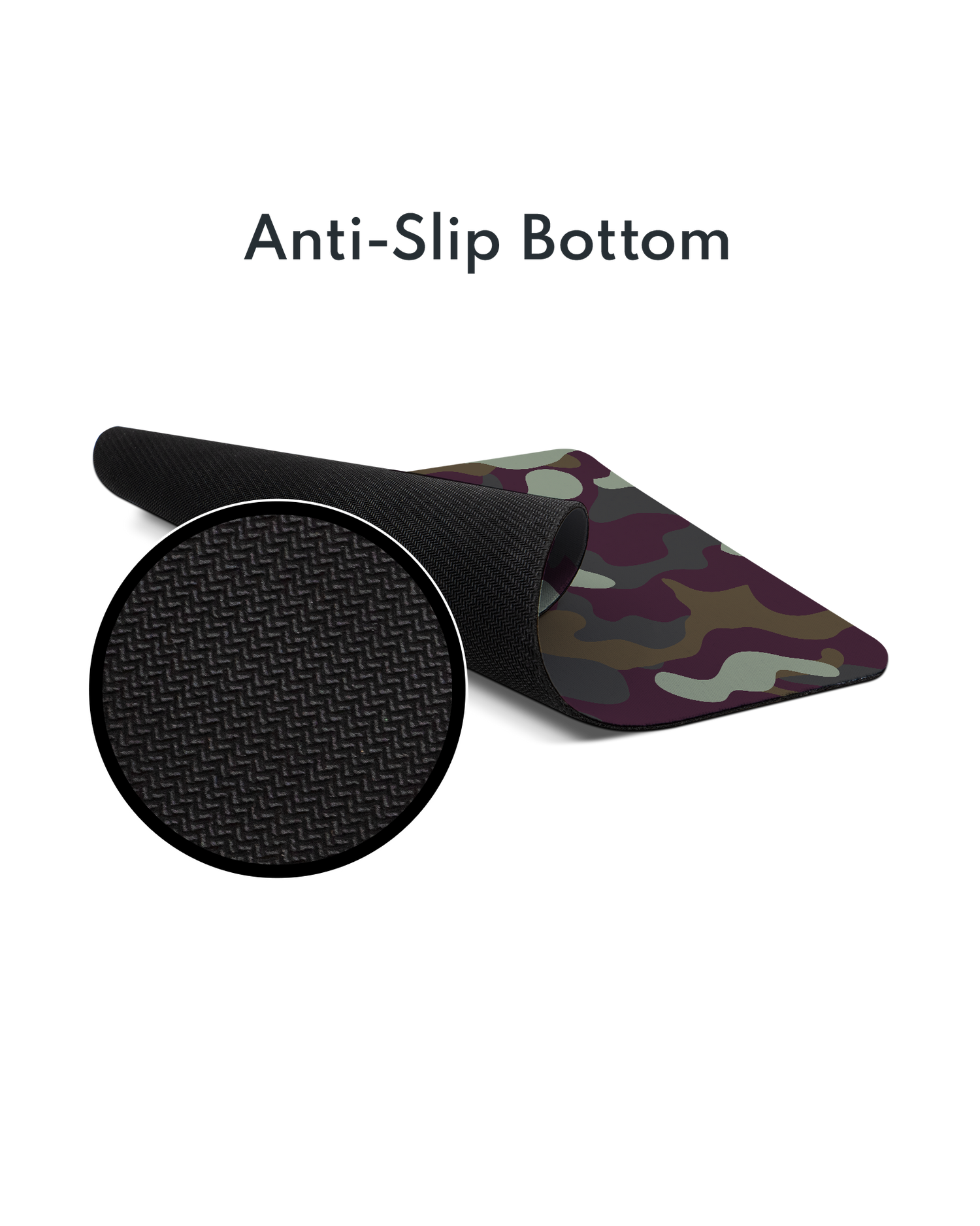 Night Camo Mouse Pad with Non-slip Underside