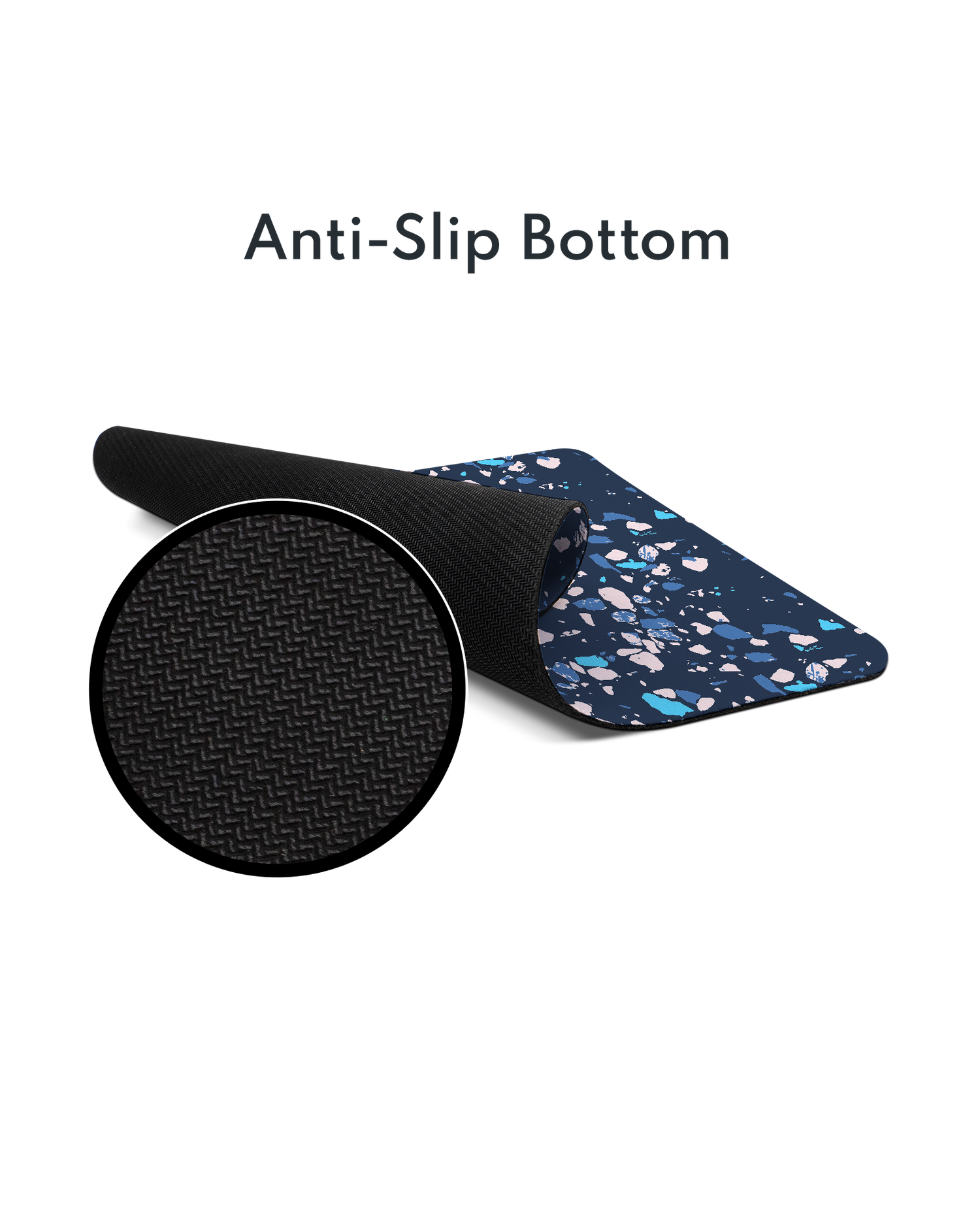 Speckled Marble Mouse Pad with Non-slip Underside