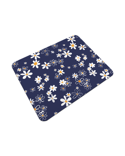 Navy Daisies Mouse Pad