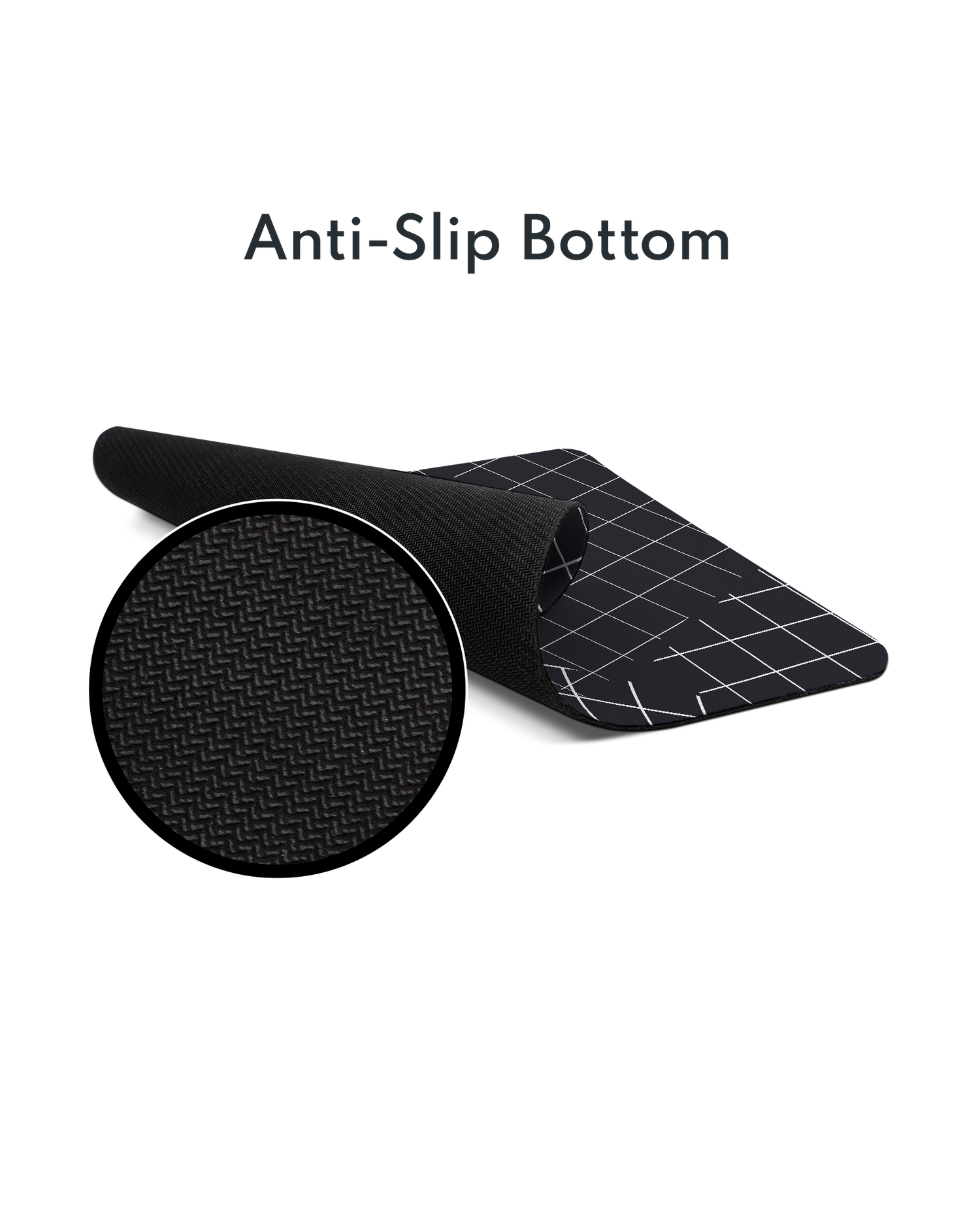 Grids Mouse Pad with Non-slip Underside