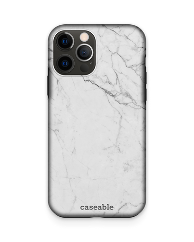 White Marble Premium Phone Case Apple iPhone 12, Apple iPhone 12 Pro