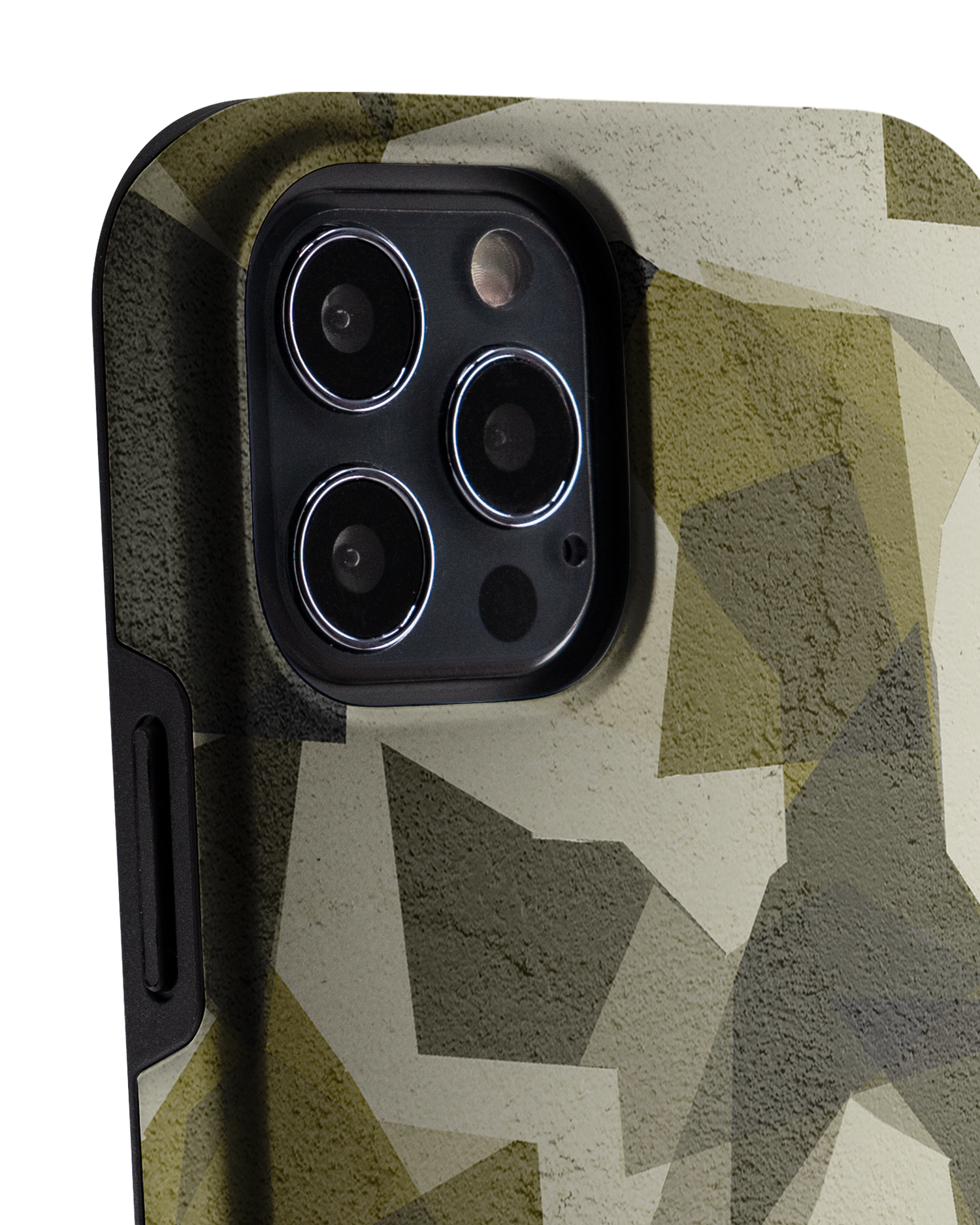 Geometric Camo Green Premium Phone Case Apple iPhone 12, Apple iPhone 12 Pro: Detail Shot 1