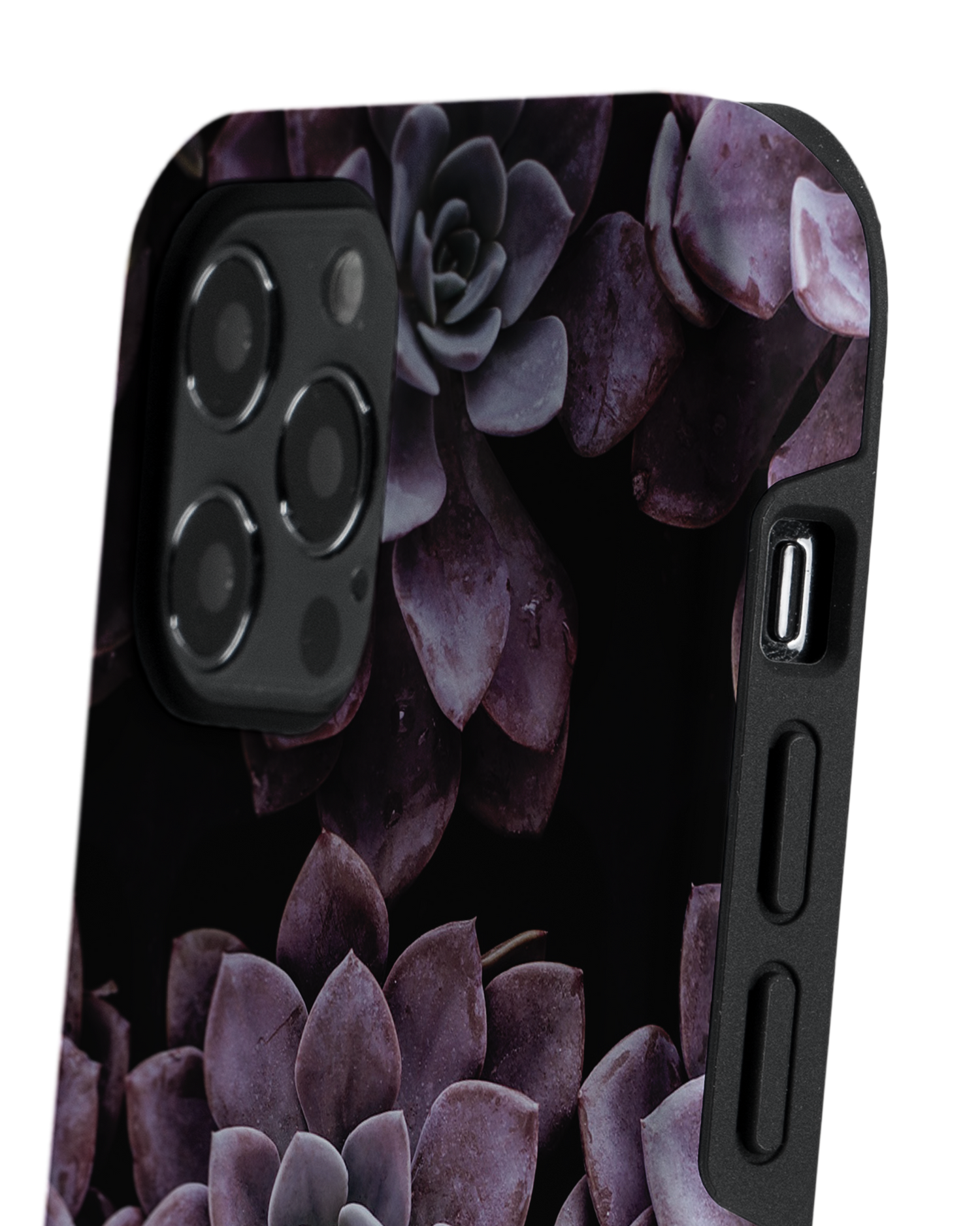 Purple Succulents Premium Phone Case Apple iPhone 12, Apple iPhone 12 Pro: Detail Shot 2
