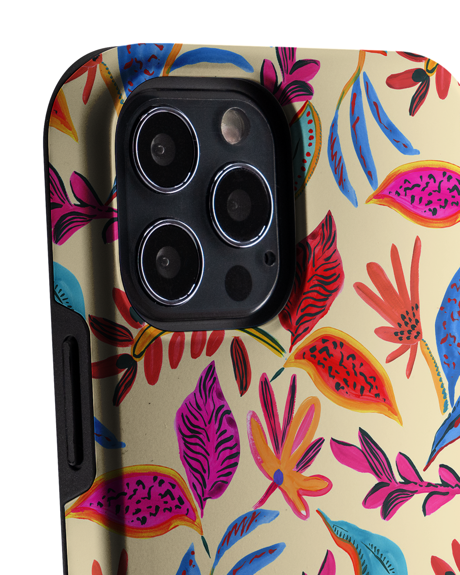 Painterly Spring Leaves Premium Phone Case Apple iPhone 12, Apple iPhone 12 Pro: Detail Shot 1