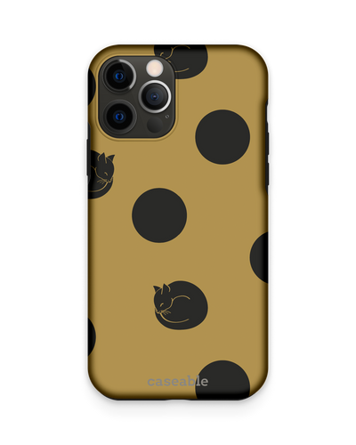 Polka Cats Premium Phone Case Apple iPhone 12, Apple iPhone 12 Pro