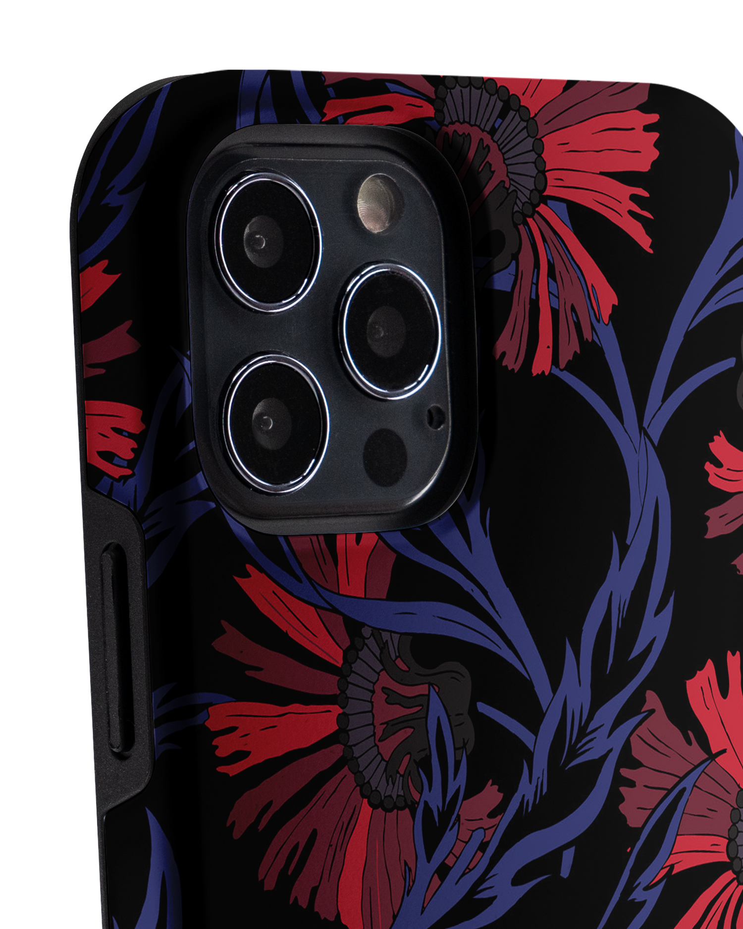 Midnight Floral Premium Phone Case Apple iPhone 12, Apple iPhone 12 Pro: Detail Shot 1