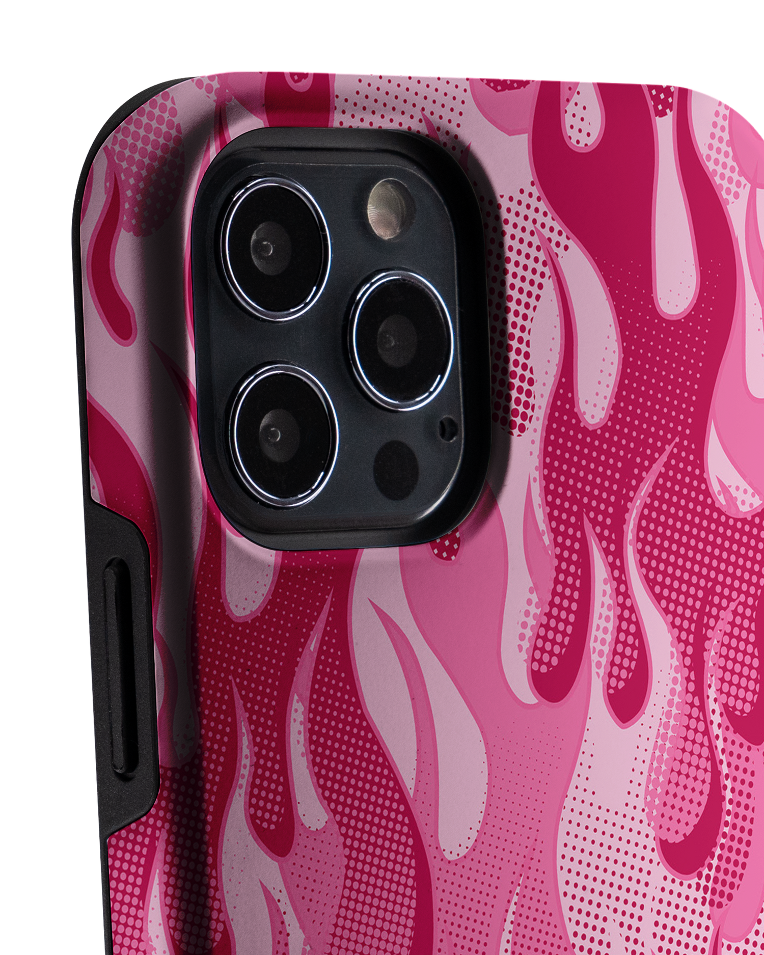 Pink Flames Premium Phone Case Apple iPhone 12, Apple iPhone 12 Pro: Detail Shot 1