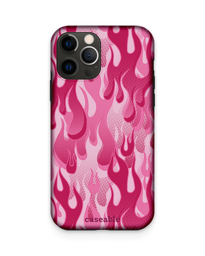 Pink Flames Premium Phone Case Apple iPhone 12, Apple iPhone 12 Pro