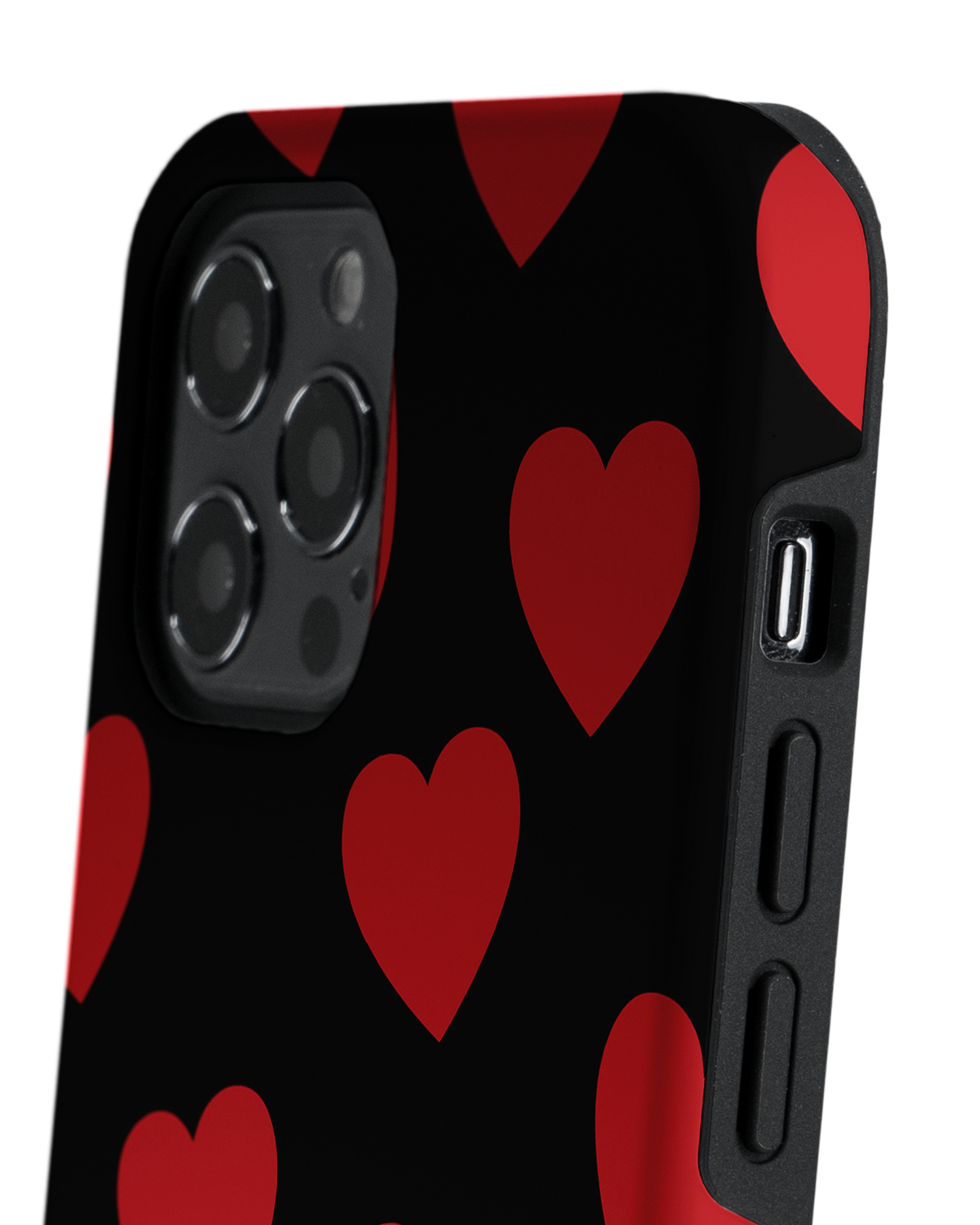 Repeating Hearts Premium Phone Case Apple iPhone 12, Apple iPhone 12 Pro: Detail Shot 2