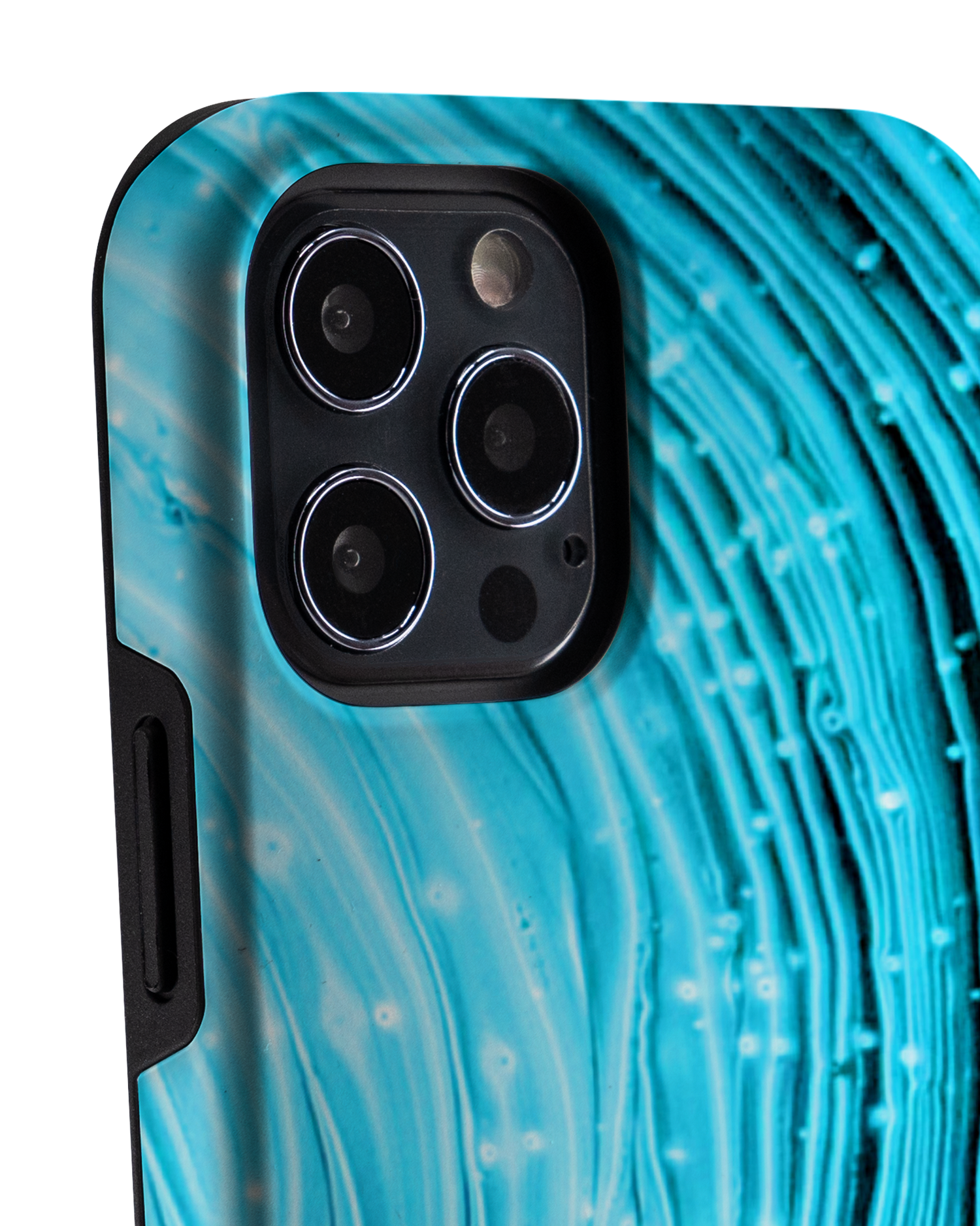 Turquoise Ripples Premium Phone Case Apple iPhone 12, Apple iPhone 12 Pro: Detail Shot 1