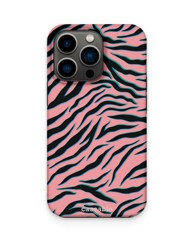 Pink Zebra Premium Phone Case Apple iPhone 13 Pro