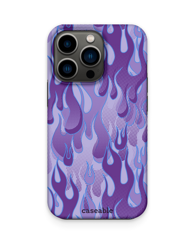 Purple Flames Premium Phone Case Apple iPhone 13 Pro