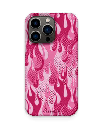 Pink Flames Premium Phone Case Apple iPhone 13 Pro