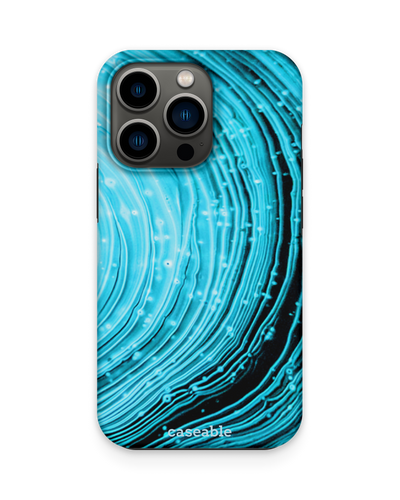 Turquoise Ripples Premium Phone Case Apple iPhone 13 Pro