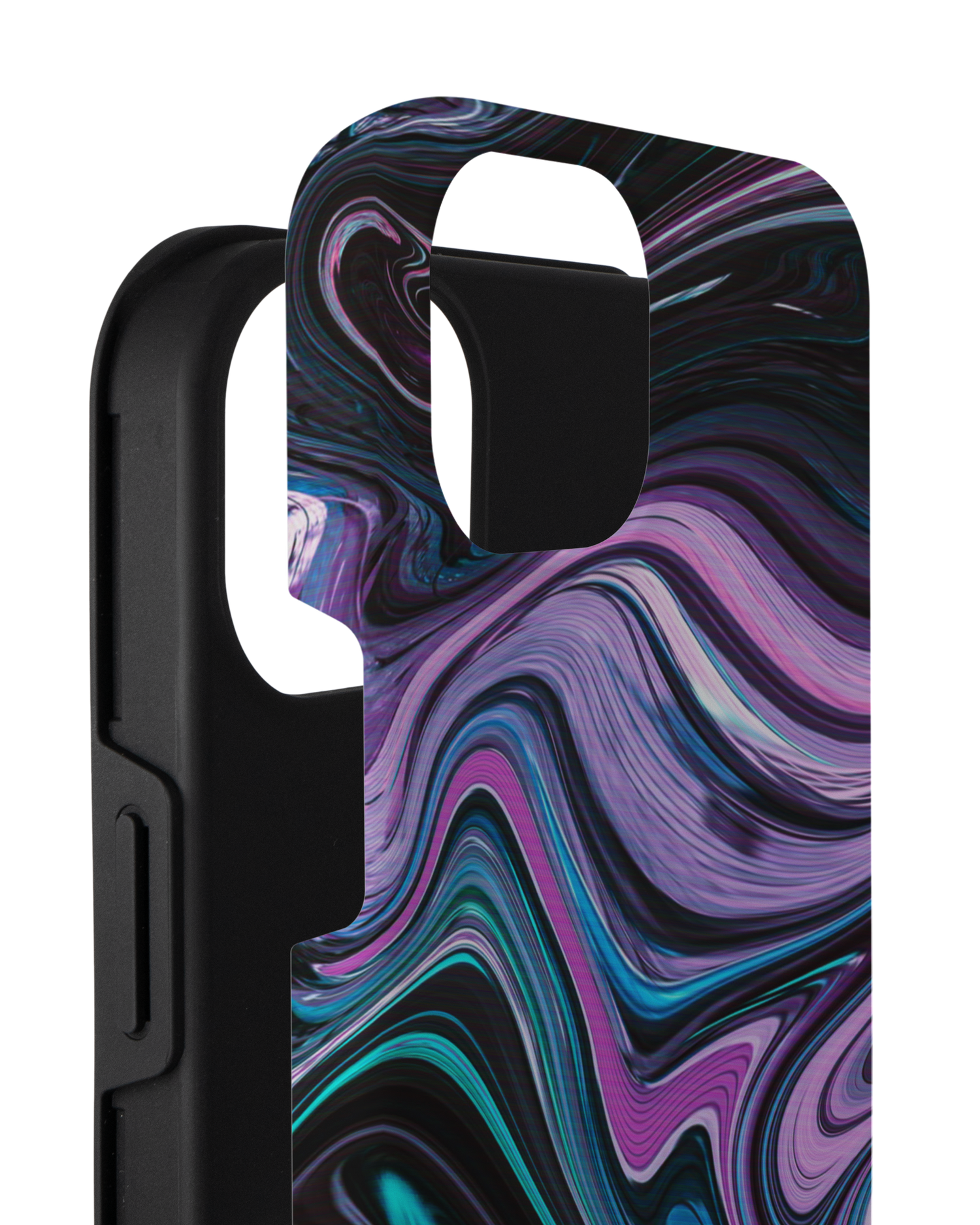 Digital Swirl Premium Phone Case for Apple iPhone 14 Plus consisting of 2 parts