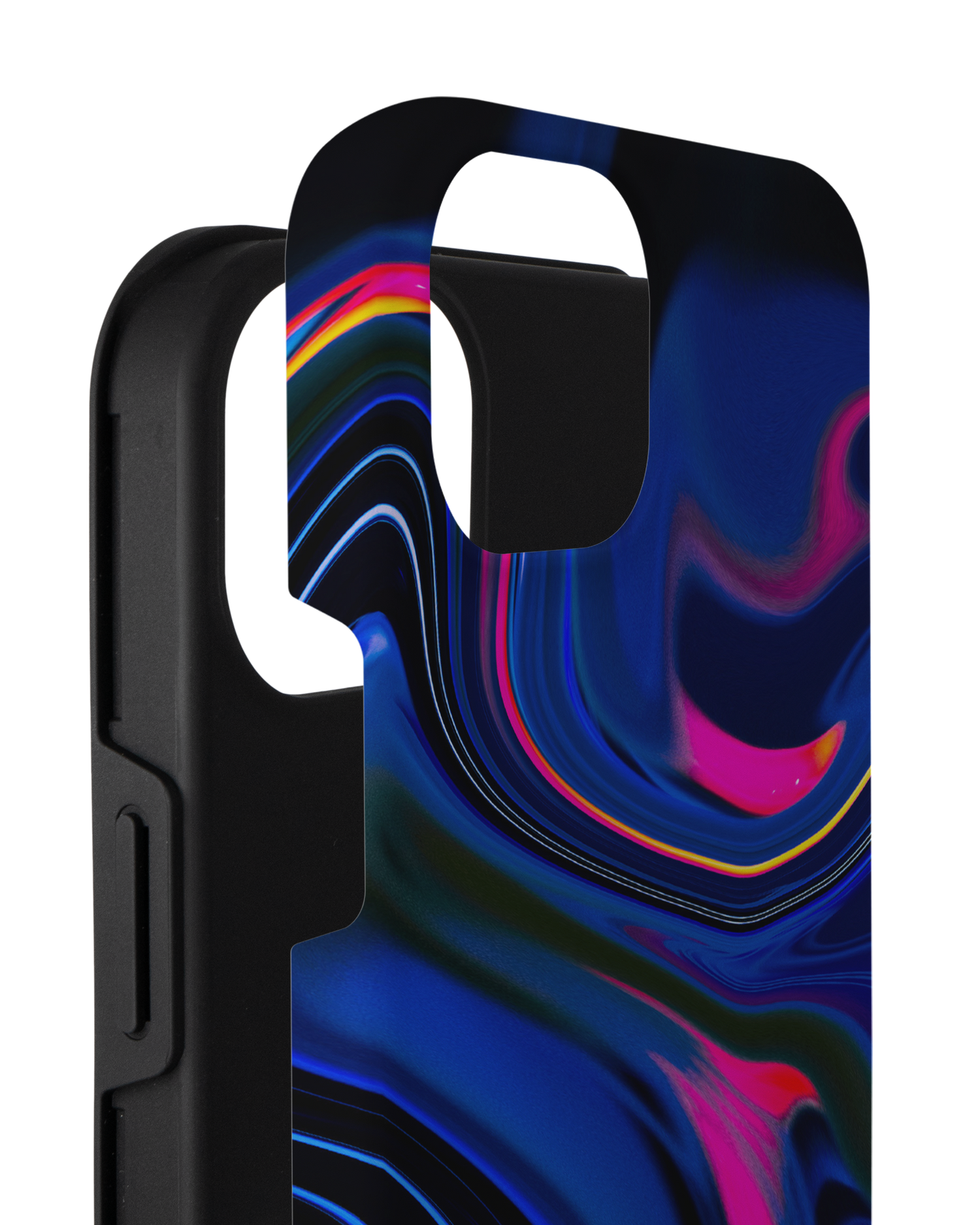 Space Swirl Premium Phone Case for Apple iPhone 14 Plus consisting of 2 parts