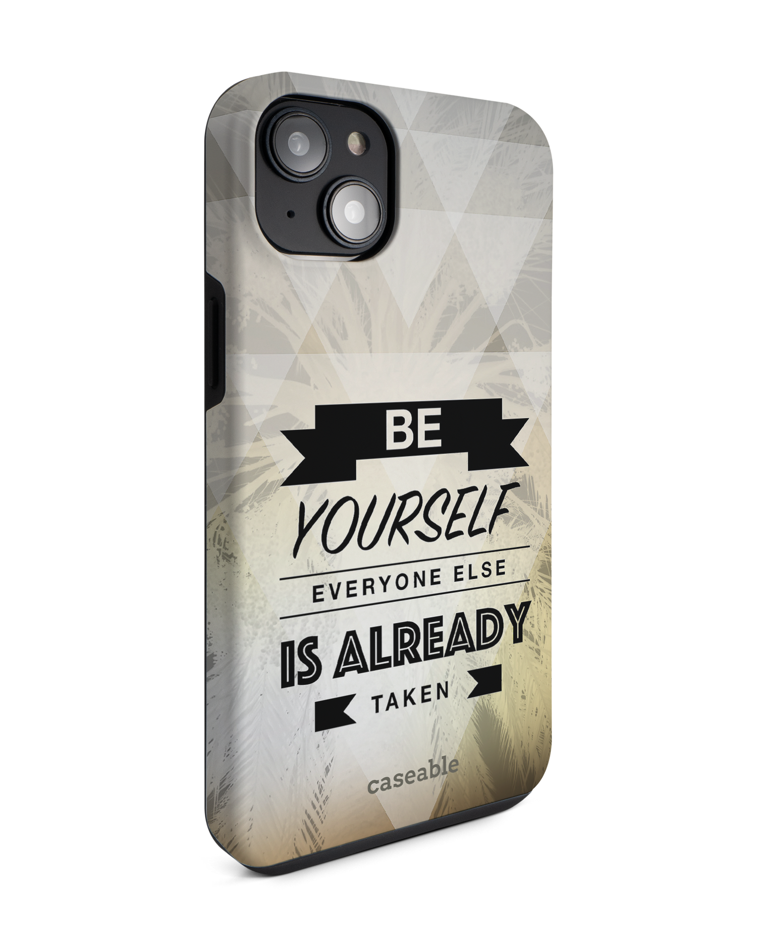 Be Yourself Premium Phone Case for Apple iPhone 14 Plus: View from the left side