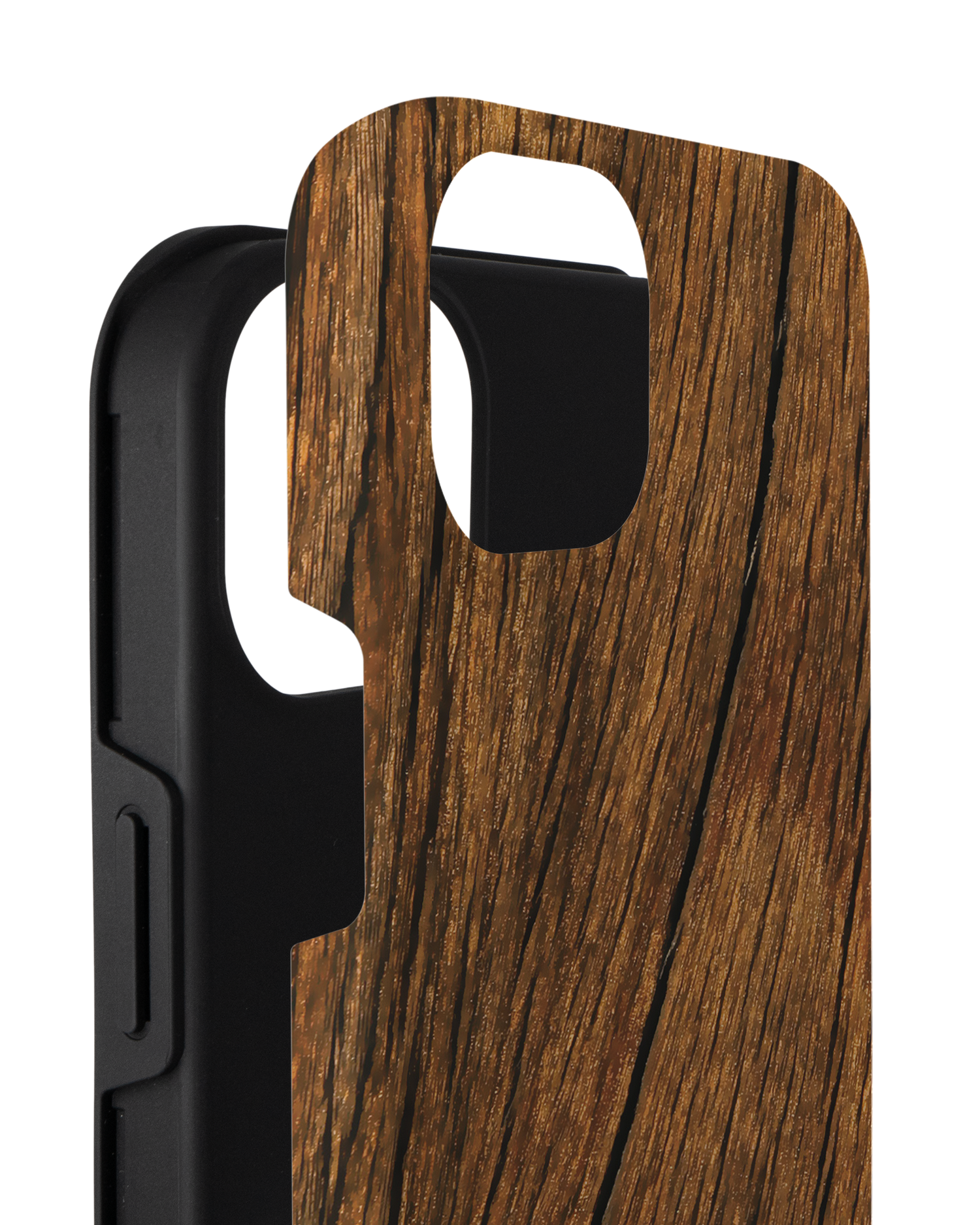 Wood Premium Phone Case for Apple iPhone 14 Plus consisting of 2 parts