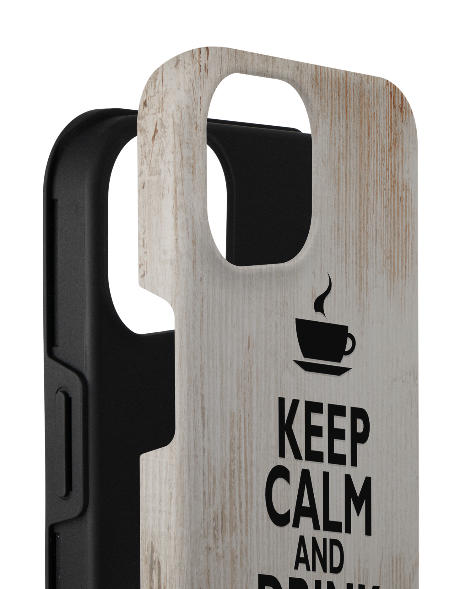 Drink Coffee Premium Phone Case for Apple iPhone 14 Plus consisting of 2 parts