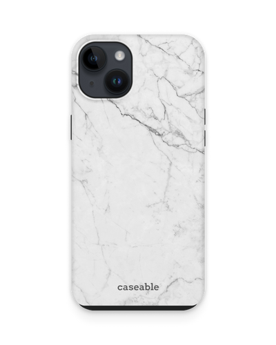 White Marble Premium Phone Case for Apple iPhone 15 Plus