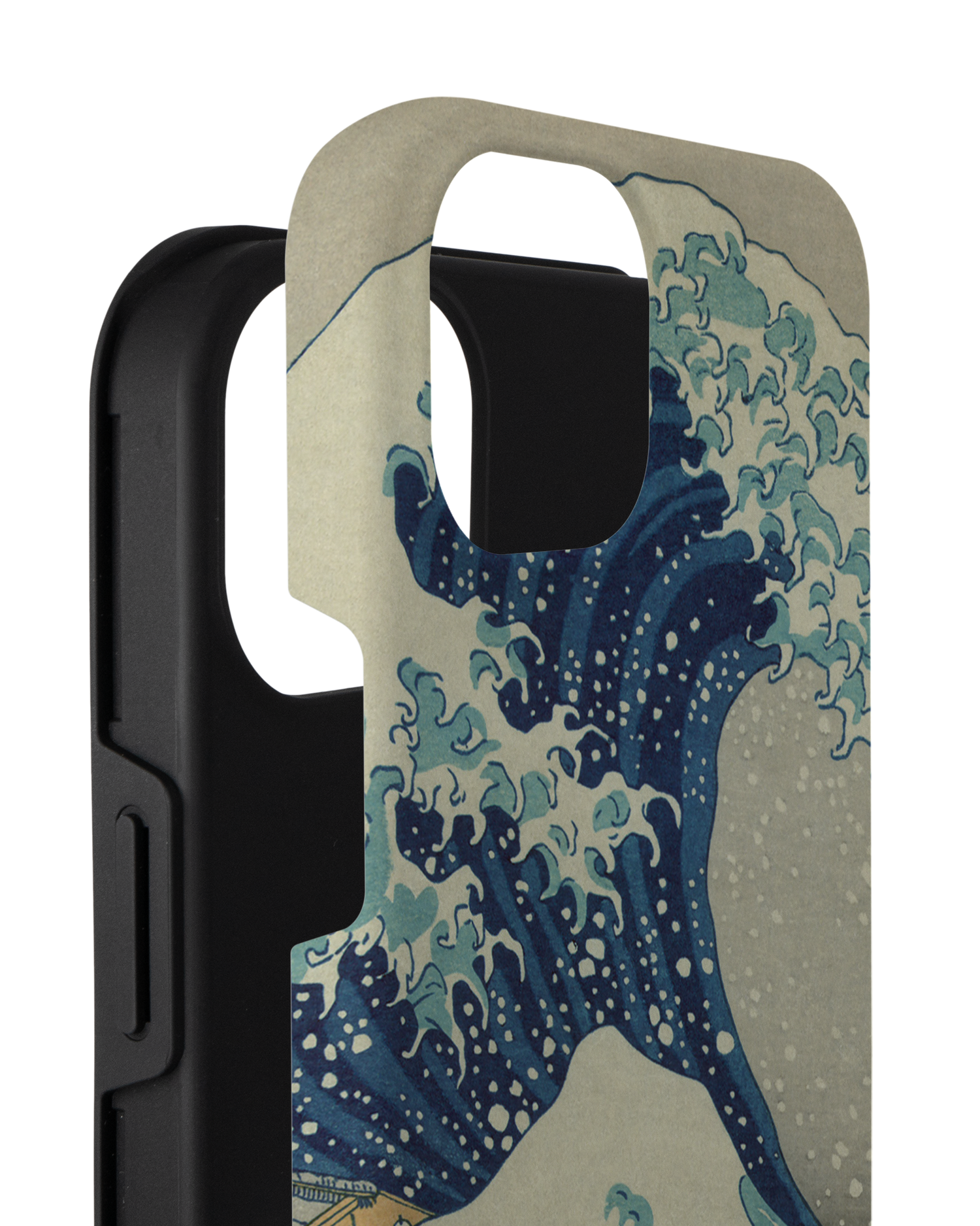 Great Wave Off Kanagawa By Hokusai Premium Phone Case for Apple iPhone 14 Plus consisting of 2 parts