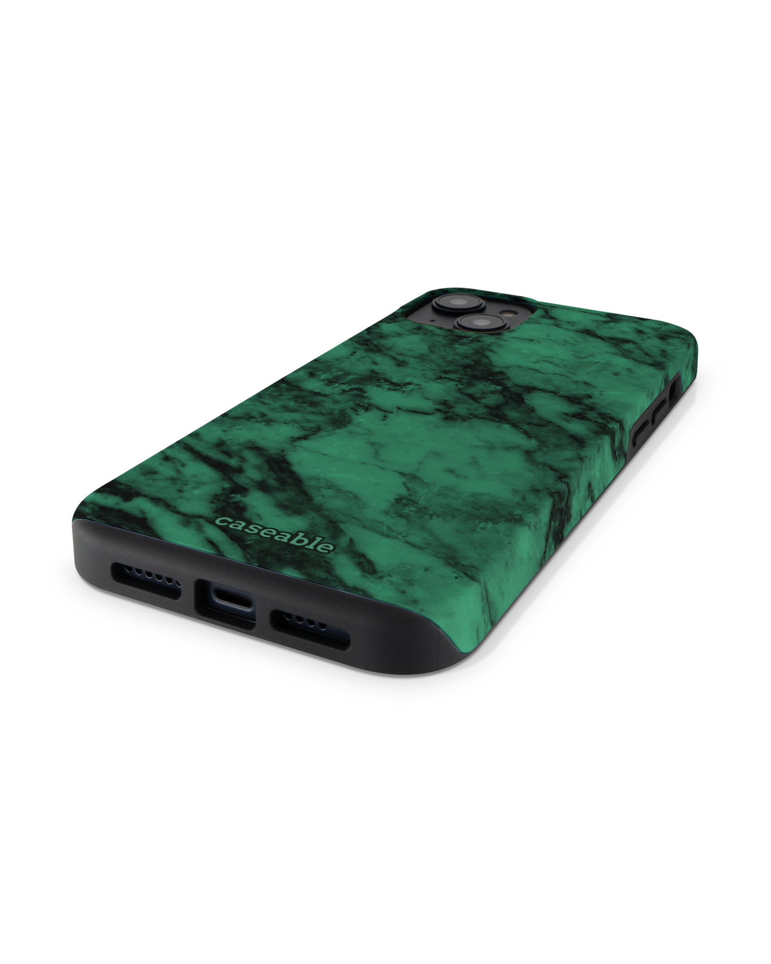 Green Marble Premium Phone Case for Apple iPhone 14 Plus: Lying