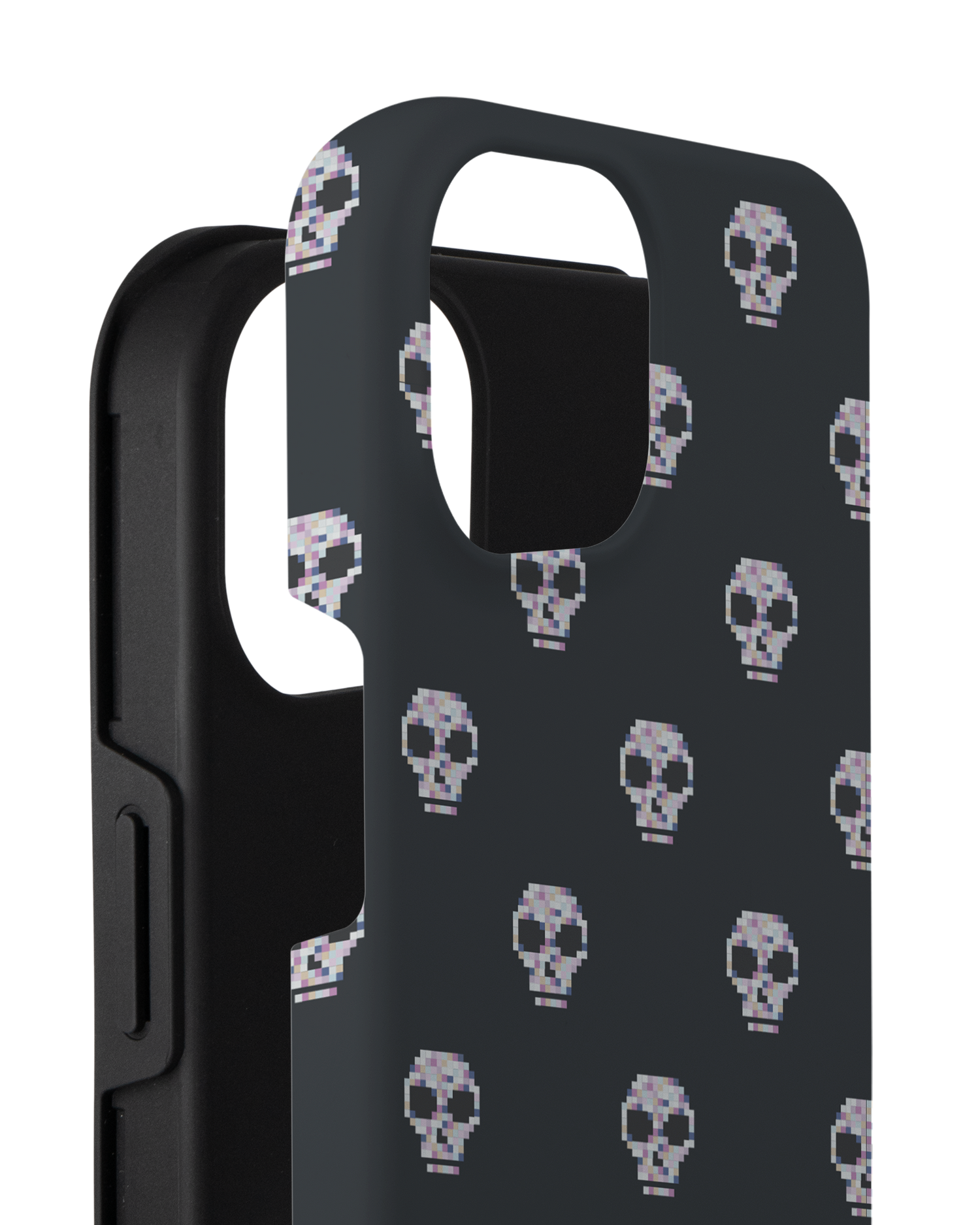 Digital Skulls Premium Phone Case for Apple iPhone 14 Plus consisting of 2 parts