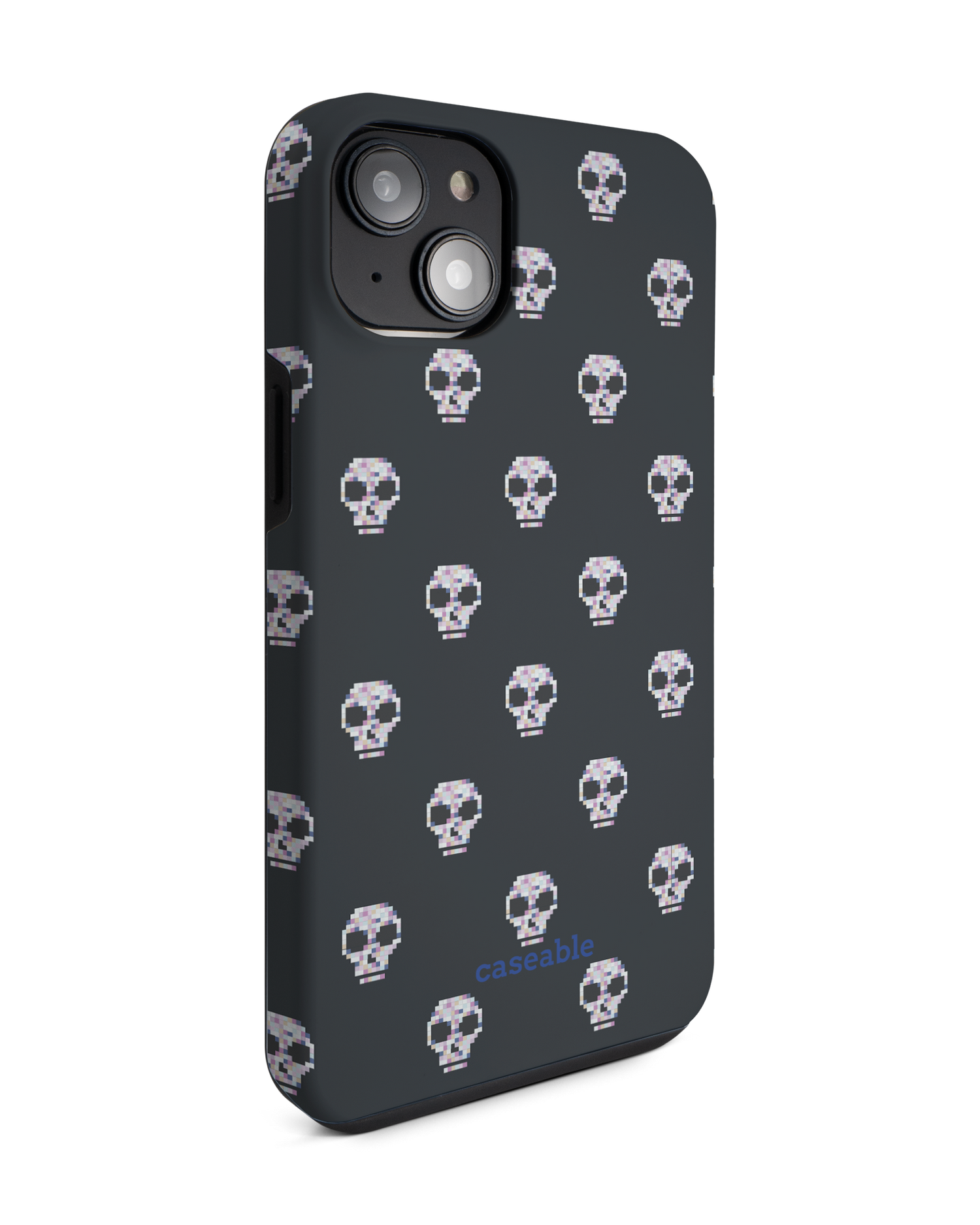 Digital Skulls Premium Phone Case for Apple iPhone 14 Plus: View from the left side