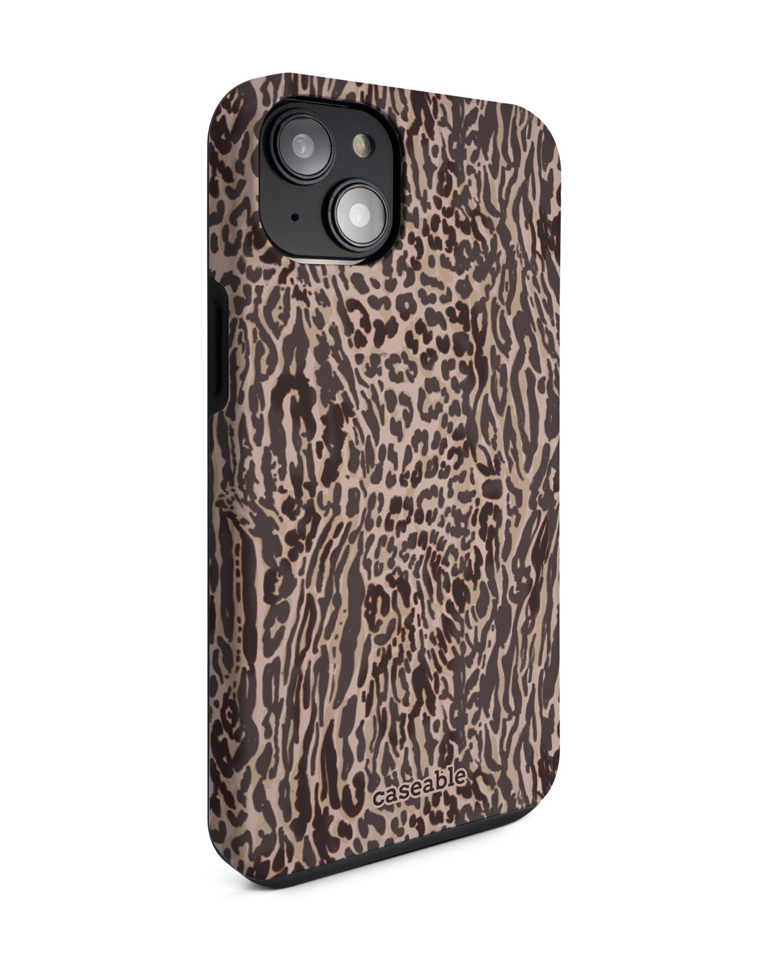 Animal Skin Tough Love Premium Phone Case for Apple iPhone 14 Plus: View from the left side