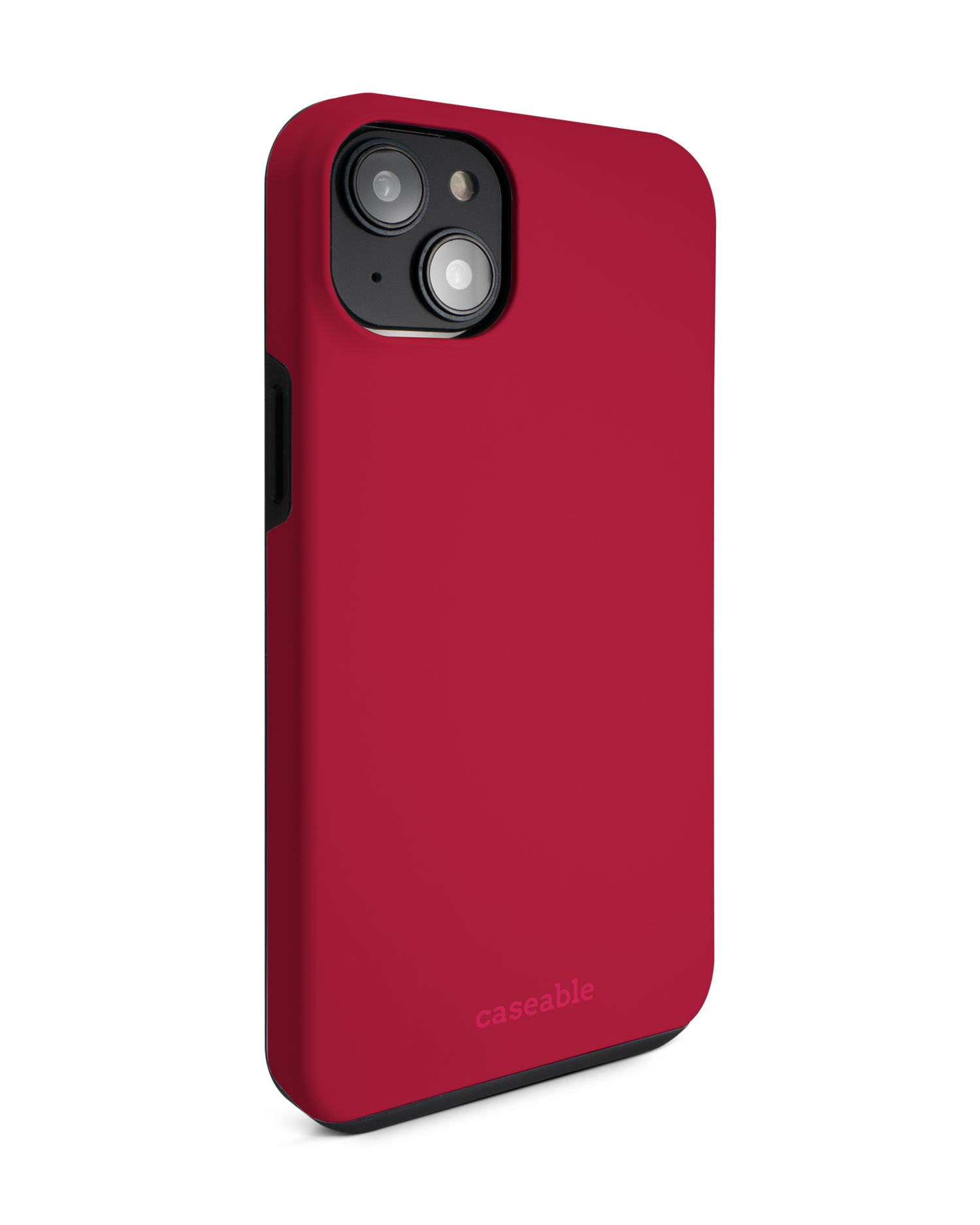 RED Premium Phone Case for Apple iPhone 14 Plus: View from the left side