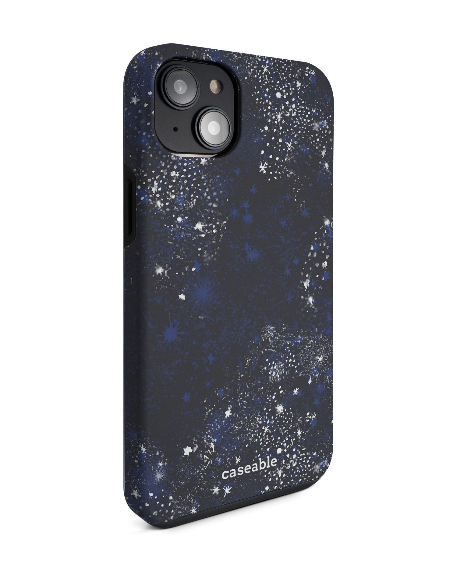 Starry Night Sky Premium Phone Case for Apple iPhone 14 Plus: View from the left side