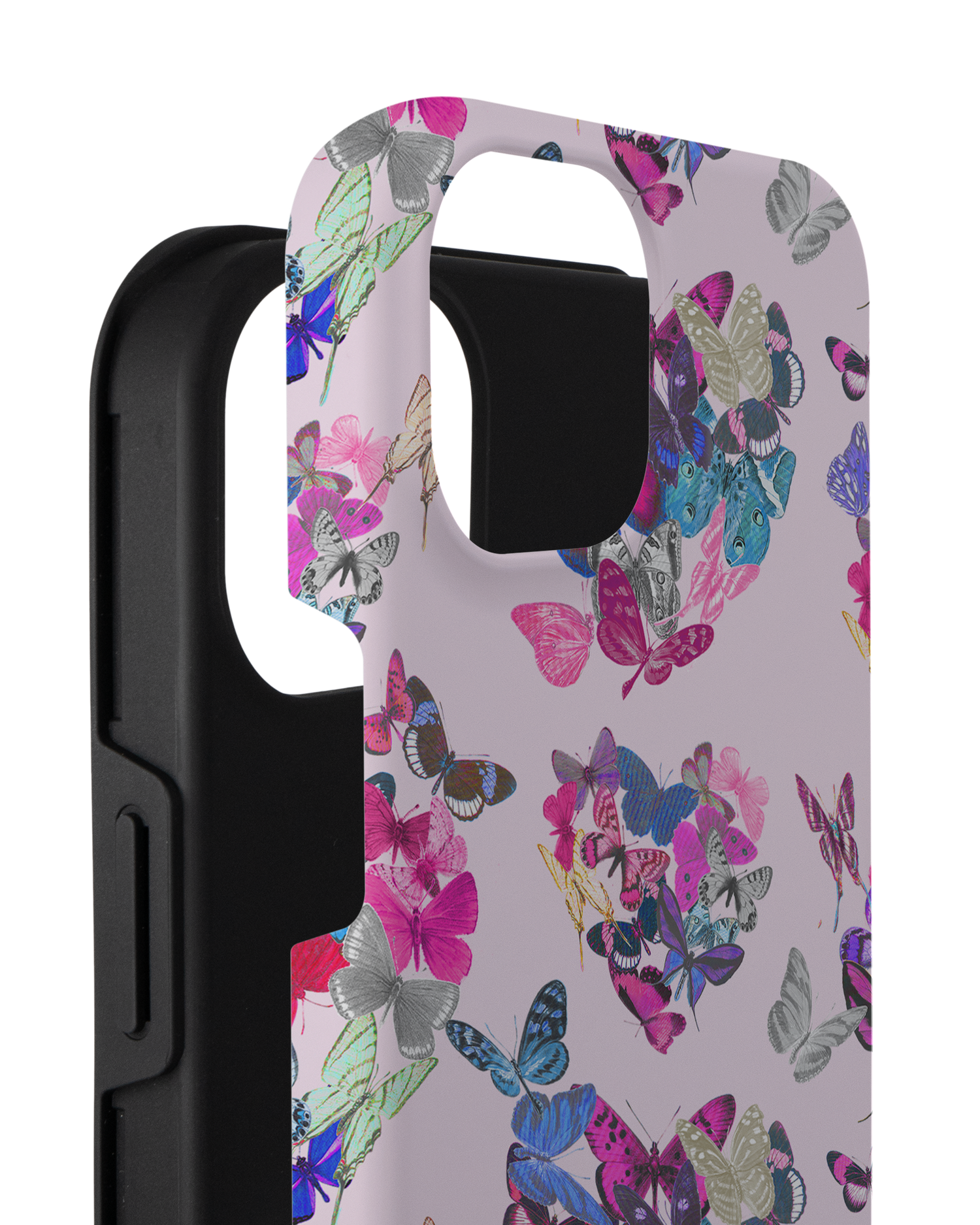 Butterfly Love Premium Phone Case for Apple iPhone 14 Plus consisting of 2 parts