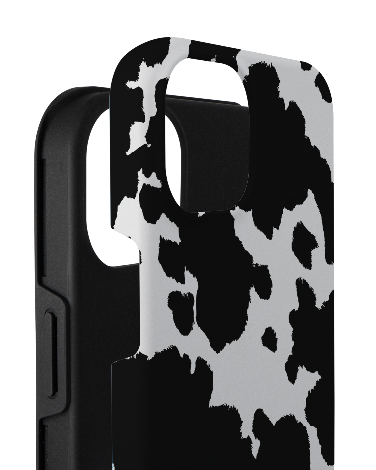 Cow Print Premium Phone Case for Apple iPhone 14 Plus consisting of 2 parts